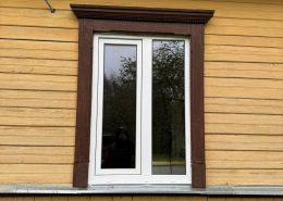 PVC logs koka privātmājai garantē energoefektivitāti un ilgmūžību