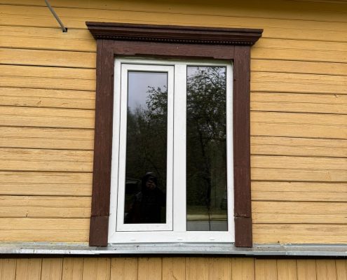 PVC logs koka privātmājai garantē energoefektivitāti un ilgmūžību